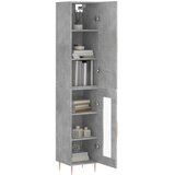  Visoka komoda siva betona 34,5x34x180 cm od konstruiranog drva | shoptok.hr