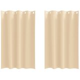  Zavjese za blackout s prstenovima 2 pcs Krema 175 x 140 cm | shoptok.hr
