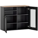MID.YOU Spodnja Omarica Malte, Črna, Barva Hrasta | Shoptok.si