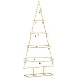 vidaXL Metalna božićna jelka Zlatno 125 cm Čelik s praškastim premazom | shoptok.hr