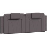 vidaXL Jastuk za uzglavlje sivi 120 cm od umjetne kože | shoptok.hr