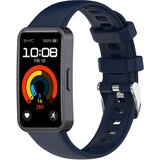 INF Mehak silikonski pašček za uro Huawei Band 10/9/8 (kovinska zaponka) Blue, (21872281) | Shoptok.si