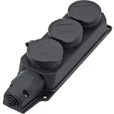 Razdelilna letev brez stikala 3-delna črna\, ohne Stecker 9006-004.01, (20457410)