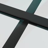 Klizna vrata s priborom crna 76 x 205 cm od ESG stakla | shoptok.hr