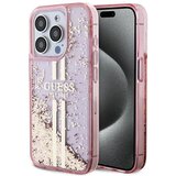 Guess OVITEK LIQUID GLITTER GOLD STRIPES ZA IPHONE 15 PRO ROZA, (21833516) | Shoptok.si