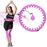  Set hula hoop hhw12 ljubičast s utegom hms + podrška za struk br163 crni plus veličina | shoptok.hr