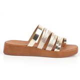 Capone Outfitters Mules - Gold - Flat Cene