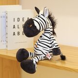 Plišana igračka zebra sa grivom 25cm - crno/bijela | shoptok.hr