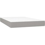  box spring s madracem LED svjetlosivi 120x200 cm tkanina | shoptok.hr