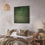  Slika - Gustav Klimt – Gartenlandschaft mit Bergkuppe 80x80 U crnom drvenom okviru | shoptok.hr
