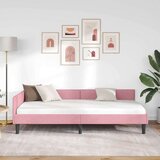 vidaXL Krevetni okvir sa kutnim dizajnom Ružičasta 90 x 200 cm | shoptok.hr