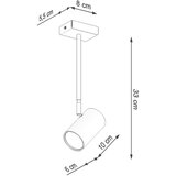  Stropna svetilka NORANO črna, (21348115) | Shoptok.si