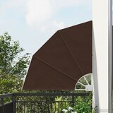  Zaslon za privatnost na balkonu 115 x 115 cm Poliester Smeđa | shoptok.hr