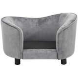 vidaXL Sofa za pse siva 69 x 49 x 40 cm plišana | shoptok.hr
