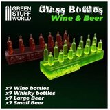 Green Stuff World Wine and Beer Bottles Resin Set cene