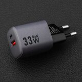 forcell F-Energy GaN USB C + USB A QC4.0 PD 3A 33W VT-31 siv polnilec za telefon | Shoptok.si