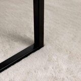  Protuklizni tepih od umjetnog zečjeg krzna OLITE Bež Ø 120 cm | shoptok.hr