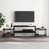 TV ormarić crni 197 x 35 x 52 cm od konstruiranog drva | Eponuda.ba