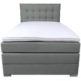 Boxxx BOXSPRING POSTELJA 120 cm x 200 cm , tekstil temno siva | Shoptok.si