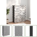 The Living Store Stojalo za čevlje črno 94x37x125 cm PP - Stojalo Za Čevlje, (21744635) | Shoptok.si