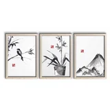 Komplet plakatov v okvirju 3 kos 38x53 cm - Wallity