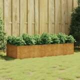 vidaXL Povišena gredica - Vrtna gredica 200 x 80 x 40 cm od čelika COR-TEN - 200 x 80 x 40 cm | shoptok.hr