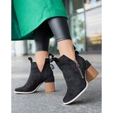 Resti Black women's boots on a square post Darera - Footwear | ePonuda.com