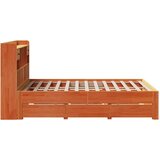  Krevet s regalom za knjige bez madraca 140x200 cm od borovine | shoptok.hr