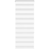 vidaXL Zebra senčilo bela 60x150 cm tkanina širina 55,9cm poliester | Shoptok.si