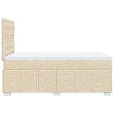  Krevet s oprugama i madracem krem 120 x 200 cm od tkanine | shoptok.hr