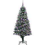 vidaXL Umjetno božićno drvce Zelena 180 cm PVC i Čelik i Plastika | shoptok.hr