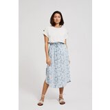 Moodo Women's midi skirt with flowers - blue | shoptok.hr