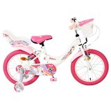 Volare dječji bicikl Unicorn 16″ bijele boje, s dvije ručne kočnice | shoptok.hr