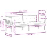  Jedinične vrtne Pallet sofe 2 Komad Čvrsto drvo akacije | shoptok.hr