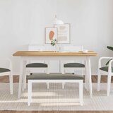  Klupa 90 cm bijela puna drvena guma | shoptok.hr