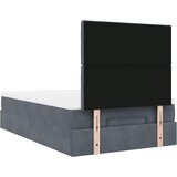  Okvir za krevet s madracima tamnosivi 120x190 cm baršunasti | shoptok.hr