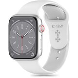 TECH-PROTECT SILICONE narukvica za APPLE WATCH 6 / 7 / 8 / 9 / 10 / SE (40 / 41 / 42 MM) WHITE | Eponuda.ba