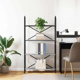 vidaXL Knjižna polica Siva sonoma 80 x 30 x 146 cm Konstruiran les | Shoptok.si