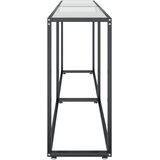  Konzolni stol prozirni 200 x 35 x 75,5 cm od kaljenog stakla | shoptok.hr