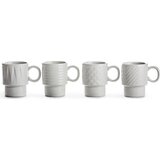Sagaform coffee & More espreso skodelica bela, 4 delni set Cene