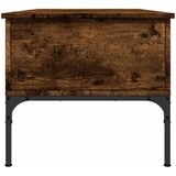  Stolić za kavu boja hrasta 100x50x45 cm od drva i metala | shoptok.hr