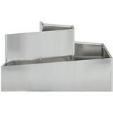  Vrtna saksija Srebrno 80 x 80 x 50 cm Cinkani čelik | shoptok.hr