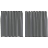 vidaXL Voile zavese z žepi za palico 2 kosa temno sive, (5000297447) | Shoptok.si