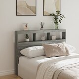 Ormarić za uzglavlje LED sivom sonomom 140x17x102 cm Cijene