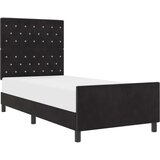 vidaXL Okvir kreveta Crni 90x190 cm Baršun | shoptok.hr
