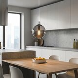  Visilica na sajli COSMO 1xE14/10W/230V prečnik 14 cm crna/siva | Eponuda.com