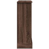 vidaXL Okvir za kamin rjavi hrast 90x30x90 cm inženirski les | Shoptok.si