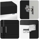  Set namještaja za kupaonicu TULUM Crna Konstruirano drvo | shoptok.hr