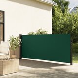 vidaXL Zložljiva stranska tenda temno zelena 120x500 cm | Shoptok.si