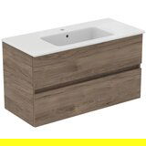 Ideal Standard stenska omarica za pod umivalnik v orehovem dekorju v naravni barvi 100x55 cm eurovit+ | Shoptok.si
